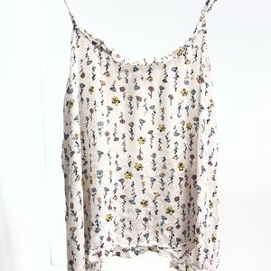 torrid Cream Floral Spaghetti Strap Camisole